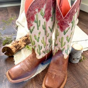Ariat “Fonda” Cactus Print Western Boots